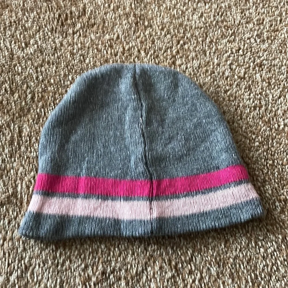Girls gray beanie hat